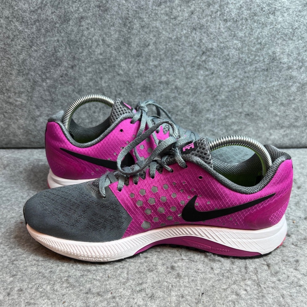 Nike Zoom Span Womens Running Shoes Grey Pink Athletic Sneakers Size 10 - Picture 5 of 8